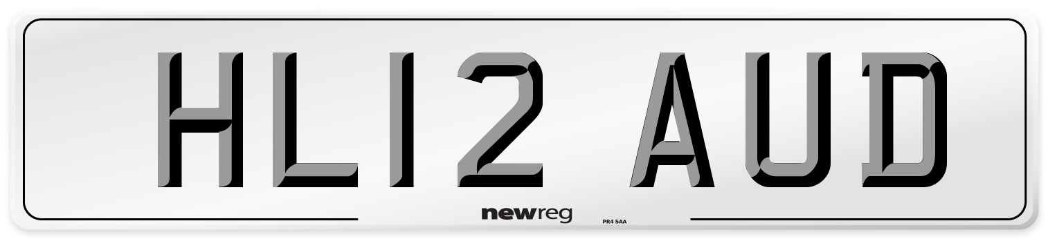 HL12 AUD Number Plate from New Reg